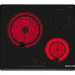Placa de Vitrocerâmica Serie 6 PKK631FP8E 3 Zonas 5750W (Preto) - BOSCH