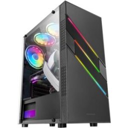 MARS-GAMING Caixa ATX MCU3 XL ARGB Vidro Temperado (Preto) - MARS GAMING