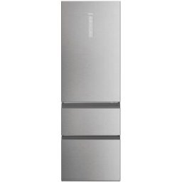 Frigorífico Combinado 3D 60 Serie 5 HTW5618ENMG 360L No Frost (Inox) - HAIER