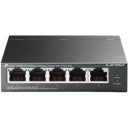 Switch 5 Portas 10/100Mbps UnManaged PoE+ TL-SF1005LP (4x Portas PoE) - TP-LINK