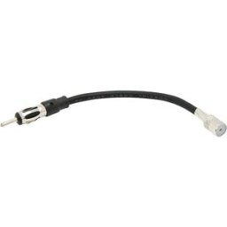 Cabo Adaptador Antena Auto-Radio DIN Macho - ISO Fêmea (26cm)