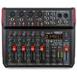 Mesa de Mistura 8 Canais c/ USB/BT/DSP (VM-KG08) - VONYX