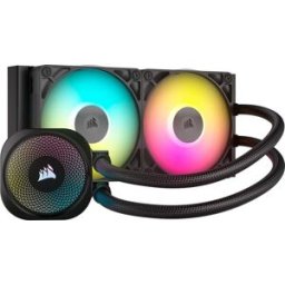 Water Cooler CPU iCue Link Titan 240 RX LCD 240mm (Preto) - CORSAIR