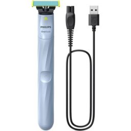 Aparador de Barba OneBlade OneBlade 1st Shave QP1324/20 (Azul Celeste) - PHILIPS