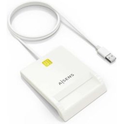 Leitor de Cartões Inteligentes DNI USB (Branco) - AISENS