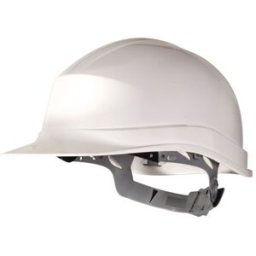 Capacete De Obra De Polietileno Ajustavel Com Isolamento Eletrico Cor Branco - DELTAPLUS
