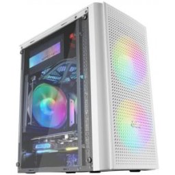 MARS-GAMING Caixa Micro-ATX MC300W RGB Vidro Temperado (Branco) - MARS GAMING