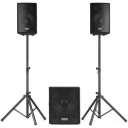 Sistema Som Amplificado 15" USB/SD/MP3 800W (VX1015BT 2.1) - VONYX