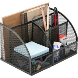 Organizador de Secretaria Q-Connect Metalico Curvo Cinza c/ 5 Depart. 220X140X130 mm