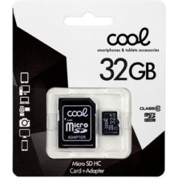 Cartão de Memória Micro SD c/ Adaptador 32GB (Classe 10) - COOL