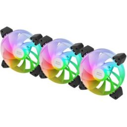 Pack 3x Ventoinhas MF3AR 120mm ARGB (Preto) - MARS-GAMING