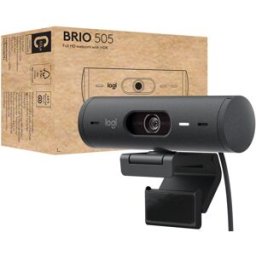 Webcam Brio 505 USB-C 4MP 1080p Full HD (Preto) - LOGITECH
