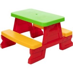 Conjunto de Mesa/Banco de Jardim p/ Crianças