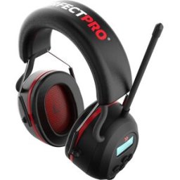 Protetor Auditivo c/ Rádio FM/DAB+/Bluetooth H-40 (Preto) - PERFECTPRO