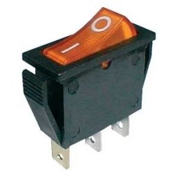 Interruptor Luminoso ON-OFF 250V/15A - Laranja