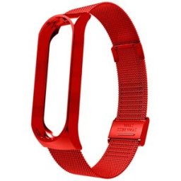 Correia Metálica Milanesa p/ Pulseira Mi Band 5 e Mi Band 6 (Vermelho) - XIAOMI