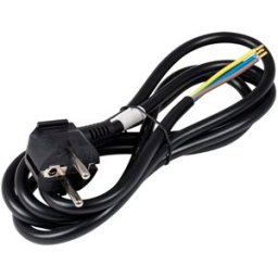 Cabo Alimentação 2 x 0,75 mm² + Terra (3 mts) - Preto