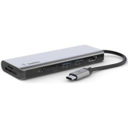 Hub USB-C "7-EM-1" (2x USB-A / USB-C / HDMI / Leitor Cartão microSD / Leitor Cartão SD) - BELKIN