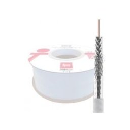 Bobine Cabo Coaxial N48HV3 TK RG6 PVC ITED 2ª ED. Branco (100 mts) - TEKA