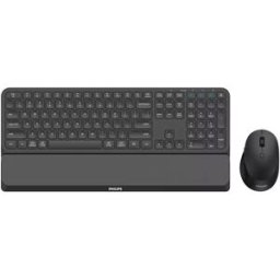 Philips Pack Teclado + Rato Wireless Ótico 6000 Series (Preto) - PHILPS