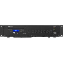 Amplificador c/ Leitor CD MP3/USB/SD/BLUETOOTH 100V e 8 Ohm 120W 5 Canais (PRC120) - Power Dynamics