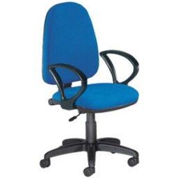 Cadeira Rocada c/ Bracos Cor Azul Diametro Base 610 mm Encosto de 490x420 mm