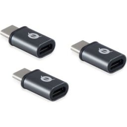 Pack 3x Adaptadores USB-C Macho - Micro-USB Fêmea - CONCEPTRONIC