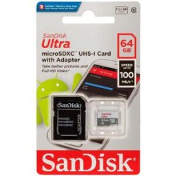 Cartão de Memória Ultra Micro SDXC 64GB + Adaptador - SANDISK