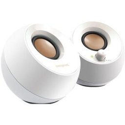Coluna Pebble 2.0 USB (Branco) - CREATIVE
