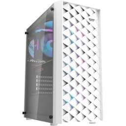 Caixa ATX DK351 + 4 Ventoinhas RGB (Branco) - DARKFLASH