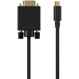 Cabo Conversor USB-C Macho p/ VGA Macho Preto (1,8 mts) - AISENS