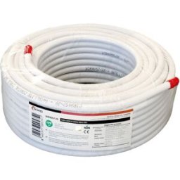 Bobine Cabo Coaxial RG6 Cobre Ø6,8mm Branco (20 mts) - NIMO