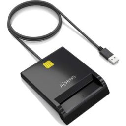 Leitor de Cartões Inteligentes DNI USB (Preto) - AISENS
