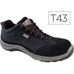 Sapatos De Seguranca Deltaplus De Pele Preto Formato 43 - DELTAPLUS