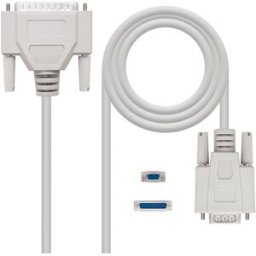 Cabo DB9 Femea - DB25 Macho Null Modem (1,8 mts) - Nanocable