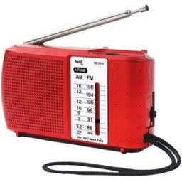 Rádio Portátil 2 Bandas c/ Auriculares (Vermelho) - SAMI