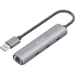 HUB USB-A 3.0 "4-EM-1" (RJ45/3x USB-C) - AISENS
