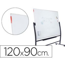 Quadro Branco Rocada Vitrificado Magnetico c/ Suporte Dupla Face 90X120 cm