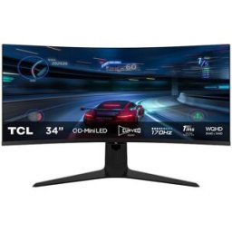 Monitor Curvo Professional 34R83Q VA QD-Mini LED 34" WQHD 21:9 180Hz VESA Adaptive Sync - TCL