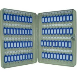 Armario Porta-Chaves Q-Connect Metalico 28x37x6 cm p/ 80 Chaves c/ Fechadura de Segurança