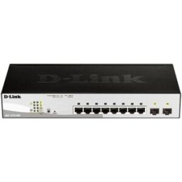 Switch de Rede 8 Portas Gerido L2 Gigabit Ethernet (10/100/1000) PoE (Preto) - D-LINK