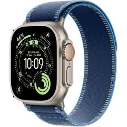 Apple Watch Ultra 3 GPS + Cellular 49mm Titânio Natural c/ Bracelete Loop Trail Azul/Azul-Vivo M/L