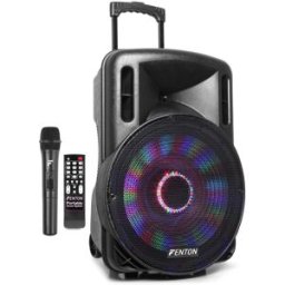 Coluna Amplificada Portátil LED 15" 800W BLUETOOTH/USB/SD/MMC/UHF (FT15LED) - FENTON