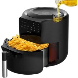 Fritadeira Air Fryer Rain 5.5L 1550W c/ Pulverização de Óleo Automático - CECOTEC