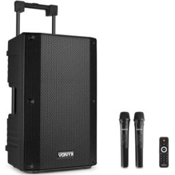 Coluna Amplificada Portátil 12" 800W MP3/USB/SD/FM/2xUHF/BLUETOOTH (VSA500) - VONYX