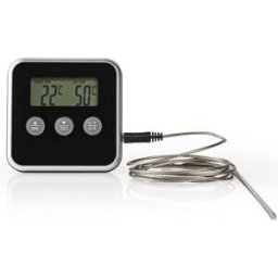 Termómetro Digital c/ Sonda p/ Carne + Temporizador (0 ~ 250ºC) - NEDIS