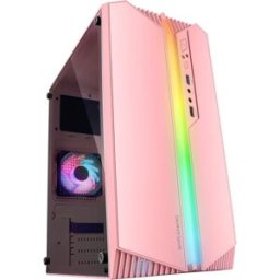 MARS-GAMING Caixa Micro-ATX MCS1P ARGB Acrilico (Rosa) - MARS GAMING