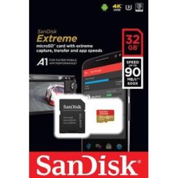 Cartão de Memória Extreme Micro SDHC 32GB + Adaptador - SANDISK