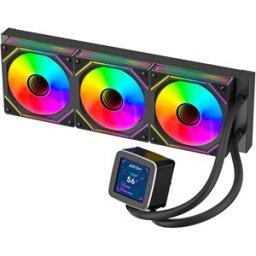 Water Cooler Oceanic LCD 360 ARGB 120mm (Preto) - ABYSM