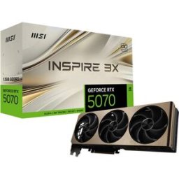 Placa Gráfica NVIDIA GeForce RTX 5070 "Blackwell" Inspire 3X OC 12G GDDR7 DLSS4 - MSI